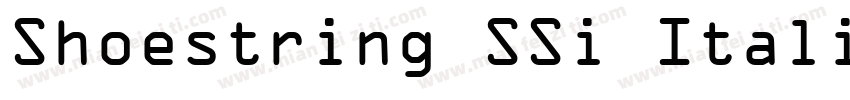 Shoestring SSi Italic字体转换